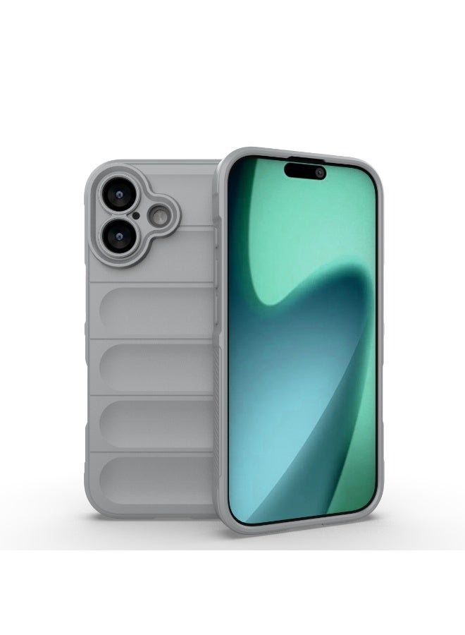 Phantom Shield Silicone Case with Anti-Scratch Soft Microfiber Lining, High Resilience Rubber Full Body Shockproof Cover Compatible with Apple iPhone 17 (Smoke Gray) - Image 1